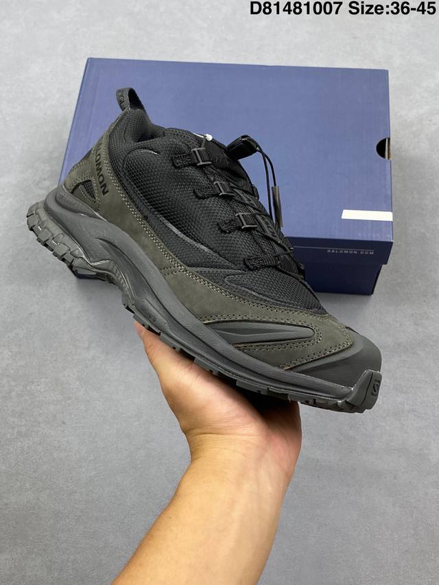 Company-grade Salomon Xa Pro 3D outdoor trail running shoes. The upper features