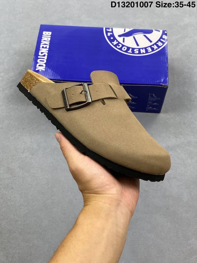 Birkenstock Boston Vl, a century-old German footwear brand. Birkenstock suede sl