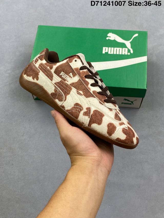Puma Spaadcat Wild Retro Item Puma Non-slip Wear-resistant Low-top Leopard Print