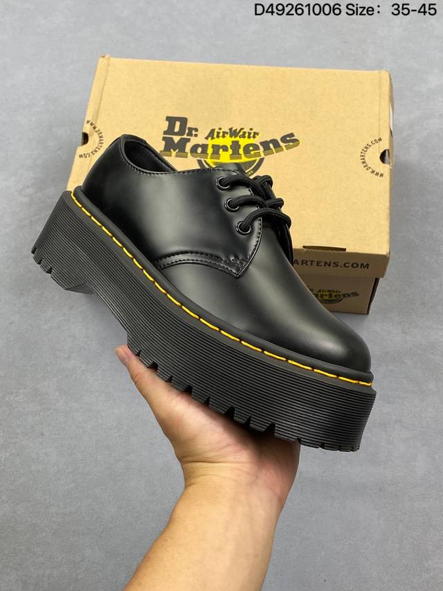 Dr. Martens Boots 1460 Classic 8-hole series black lychee leather Same batch ord