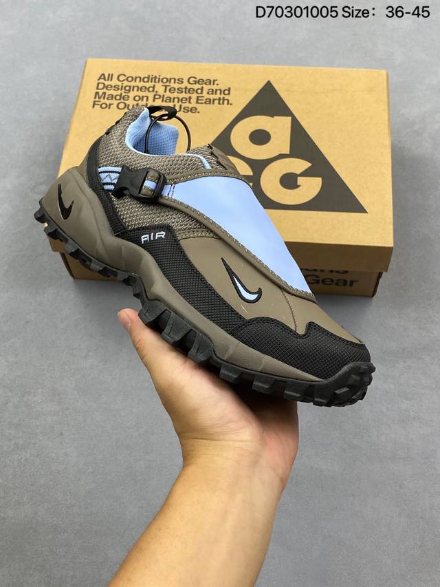 Nike Acg Phassad Men's and Women's Off-Road Running Shoes. The overlay design, i