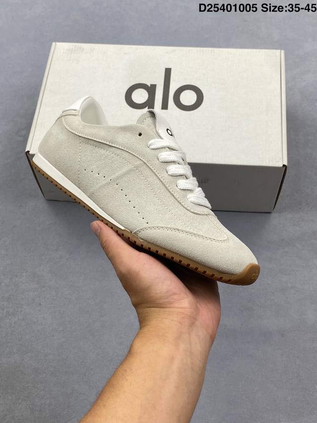 Company-grade Lo Yogaalosunset new sneakers, suede low-top thin-soled casual sho