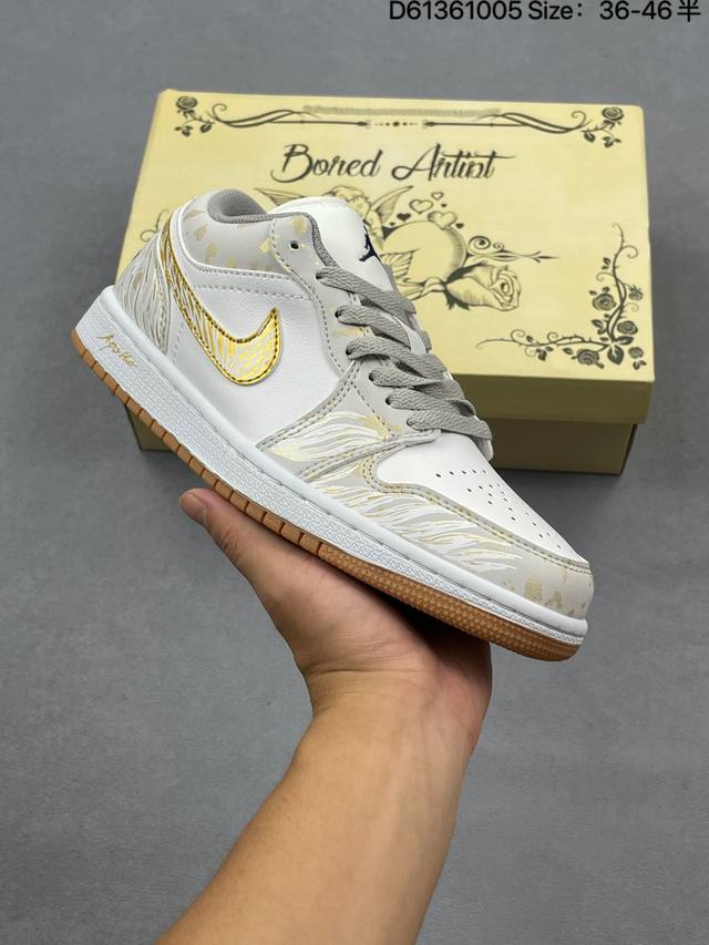 Nike Air Jordan 1 Low Og Sp "Black Red" AJ1 Classic Low-Top Basketball Shoes, Ve