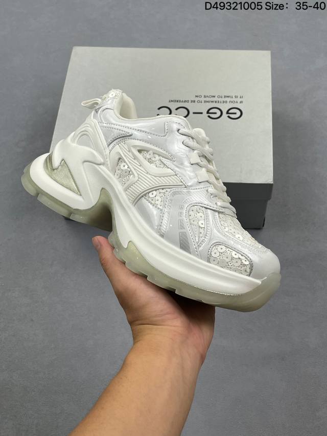 Company Grade Gg-Cc Gg-Cc Chunky Low Platform Height-Increasing Sports Dad Shoes