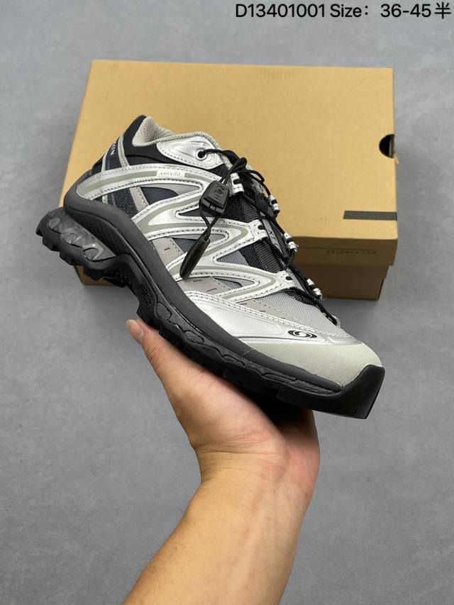 Company-grade Salomon Xa Pro 3D outdoor trail running shoes. The upper features