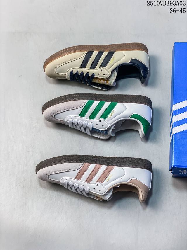 Adidas Samba Vegan Low-Top Casual Shoes, Samba Limited Edition, Made of Leather,