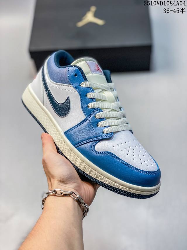 Nike Air Jordan 1 Low AJ1, a low-top retro-style casual basketball shoe. Inspire