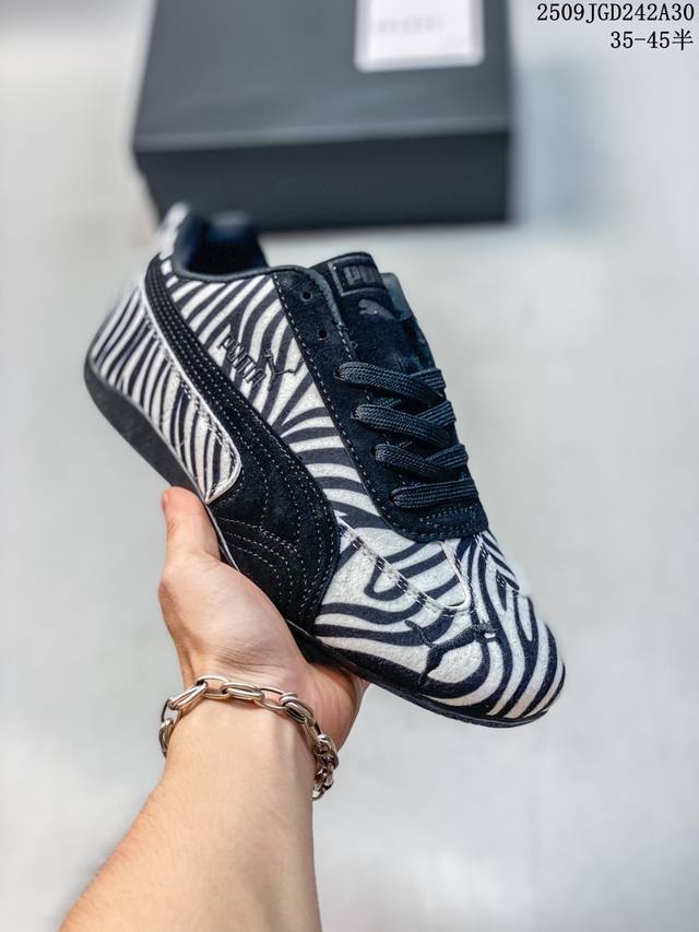 Authentic label with half sizes available. Puma Speedcat Zebra Wns comfortable,