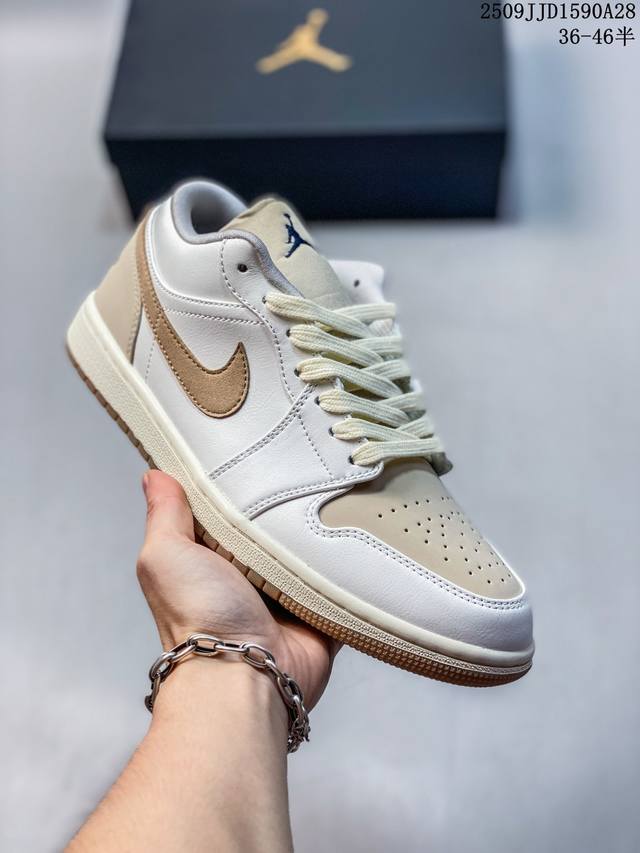Factory Grade Nike Air Jordan 1 Low AJ1 Low-Top Casual Sneakers, Synchronized wi