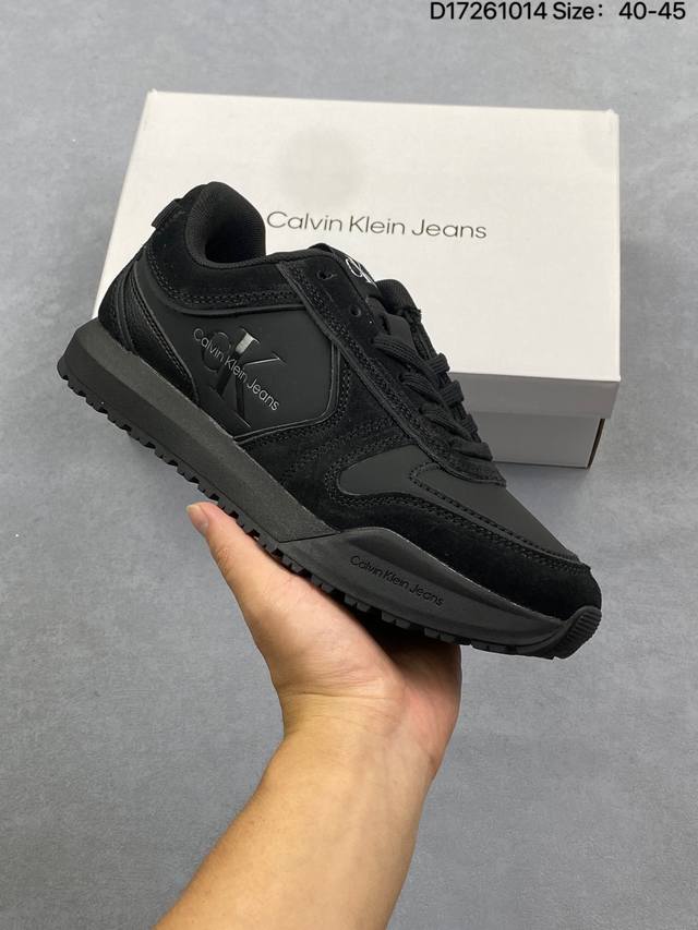 Company Grade: Ckj Calvin Klein Jeans Lace-up Round Toe Low-top Casual Shoes Siz