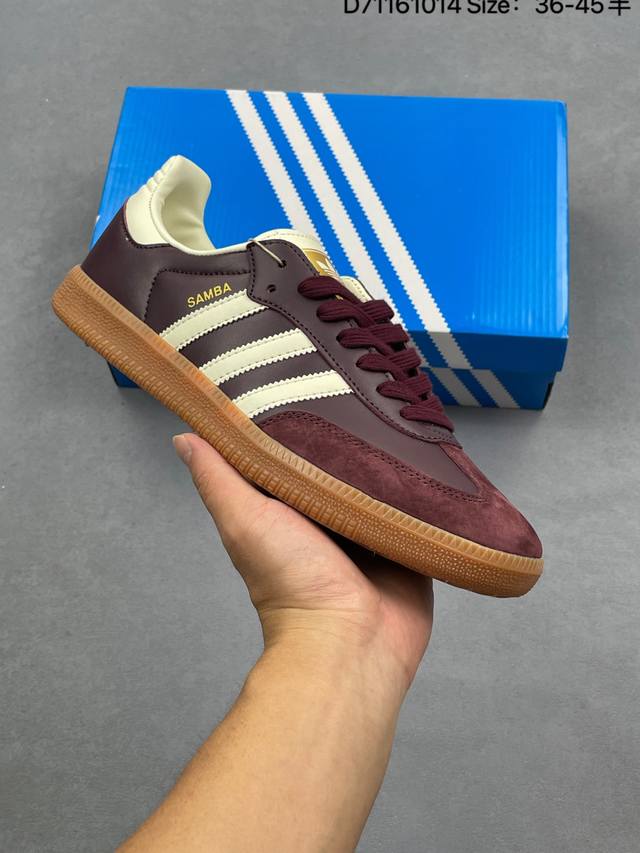 Adidas Originals Samba Vegan Og Samba Series Gentleman's Training Football Style