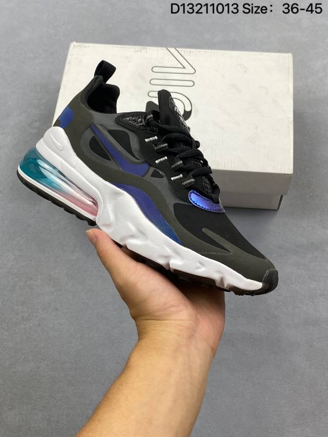 Collection: Air Max 270 React Pink & White Rhea Racing Series Rear Half-Foot Air