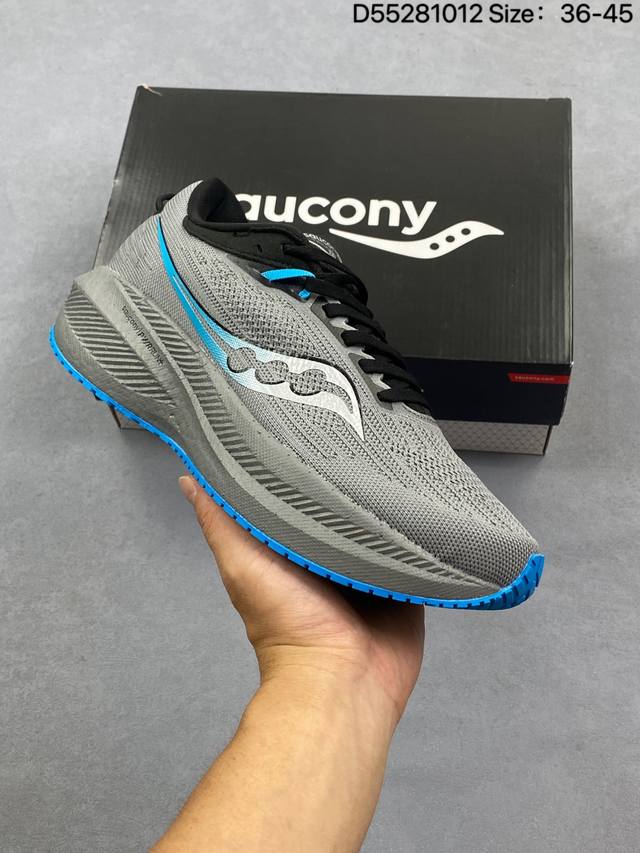 Company Grade Saucony Triumph 21 Flagship Cushioning, Shock Absorption, Breathab