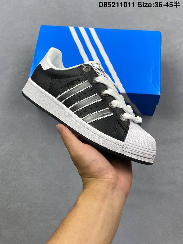 Adidas Originals Superstar Shadow Grey Shell Toe Classic Versatile Casual Sports