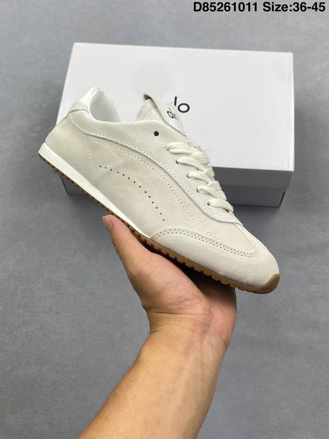 Alo Yogaalosunset New Sneakers, Suede Low-Top Thin-Soled Casual Shoes, Minimalis