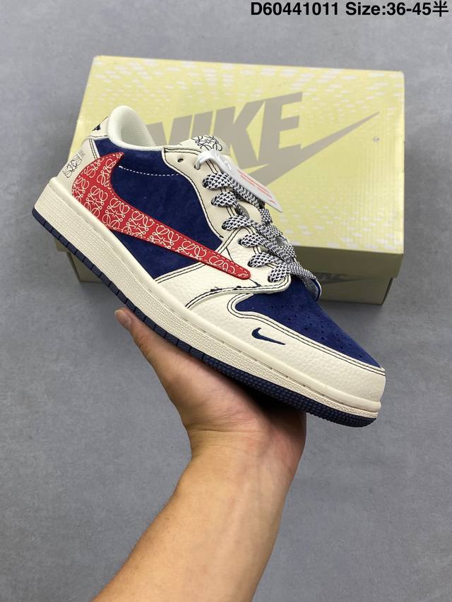 AJ1 Travis Scott X Air Jordan 1 "Reverse Mocha" AJ1 Ts Lightning Collaboration L