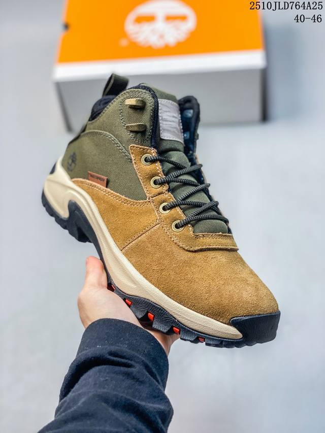 Timberland Official Men's Mid-Top Hiking Shoes, New Outdoor Waterproof Grip Thic