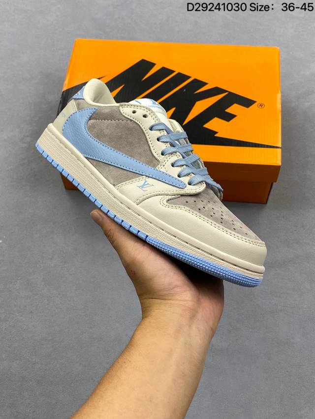 Company Grade Nike Air Jordan 1 X Travis Scott AJ1 Reverse Swoosh Jordan 1 'DIY'