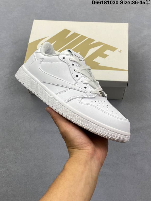 Jordan Fragment X Travis Scott X LV Air Jordan 1 Low Three-Way Collaboration wit