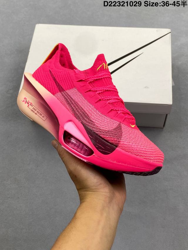 Nk Air Zoom Alphafly Next% 3 Cushioning Marathon Running Shoes. This shoe featur