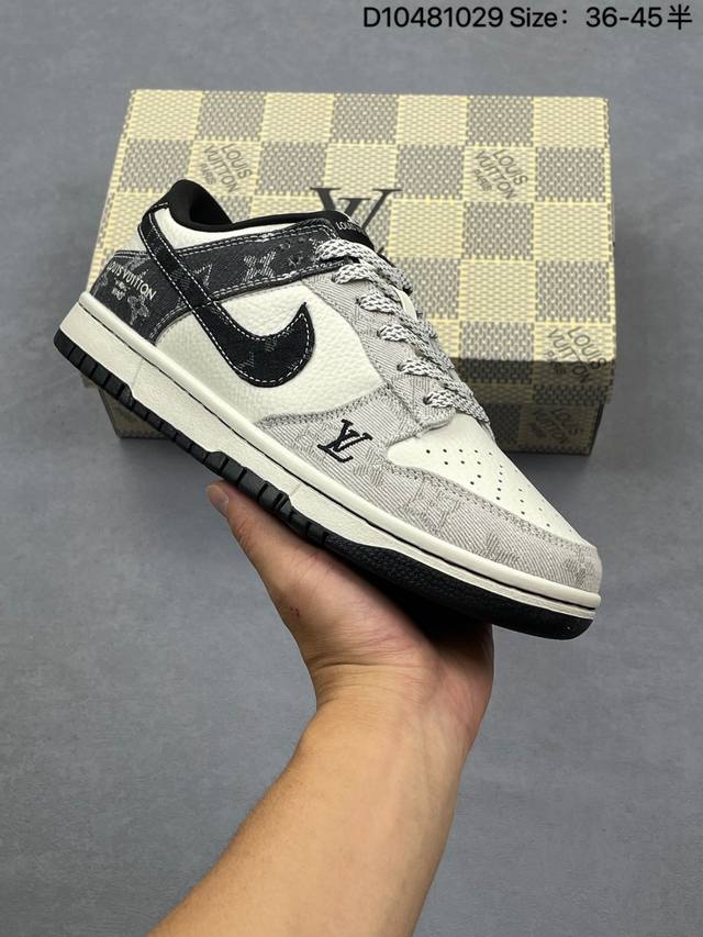 Company Grade Nike Dunk Low Retro 'DIY High-End Custom' Nike Low-Top Casual Spor