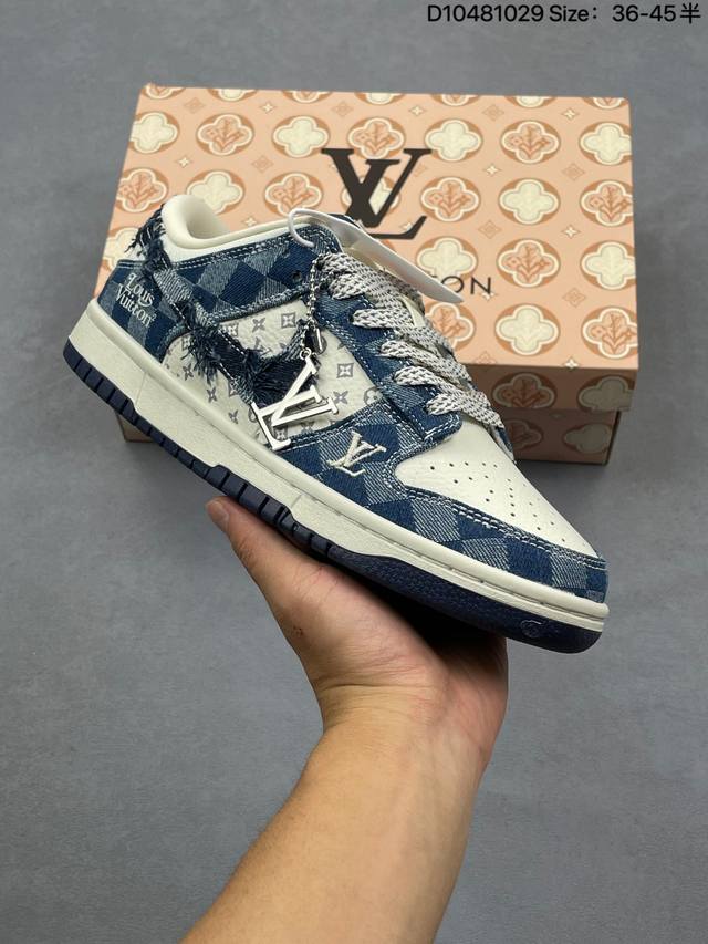 Company Grade Nike Dunk Low Retro 'DIY High-End Custom' Nike Low-Top Casual Spor