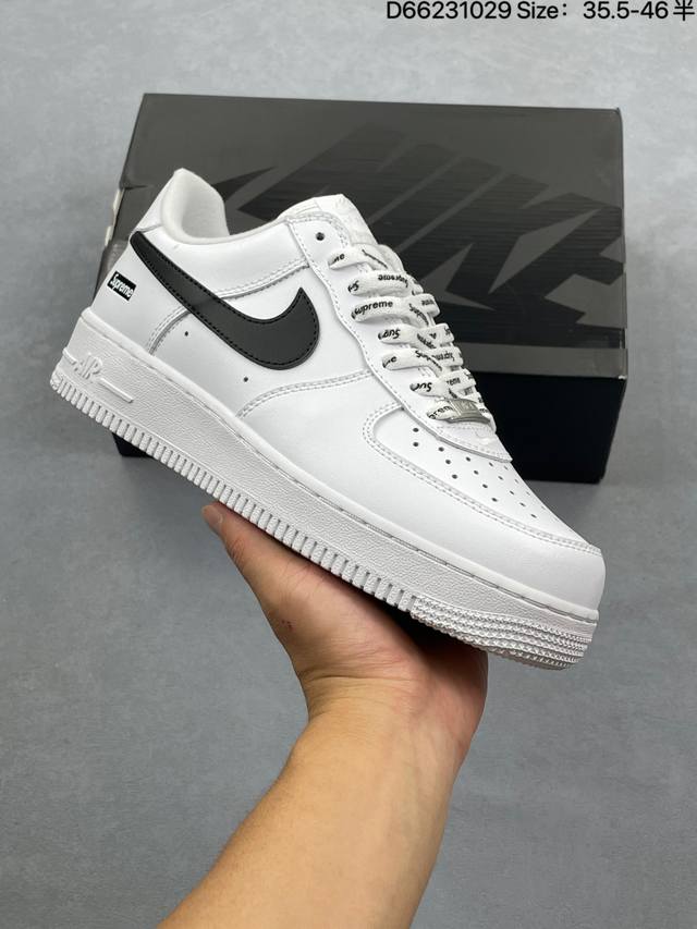 Nike Air Force 1 Low Supreme Collaboration Air Force 1 Low-Top Sports and Casual