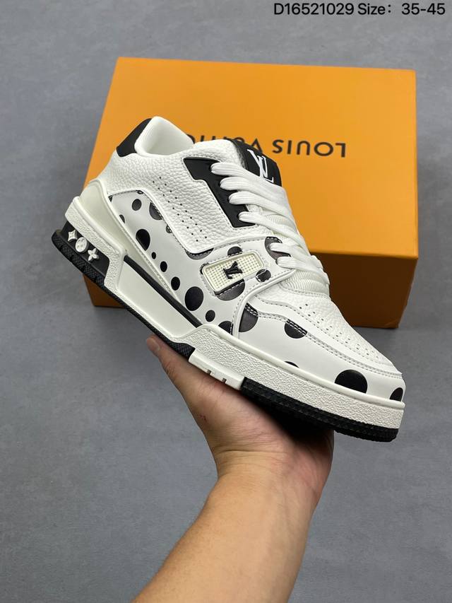 Lv Arch Light Sneaker, Casual Sports Culture Versatile Basketball Sneakers. Size