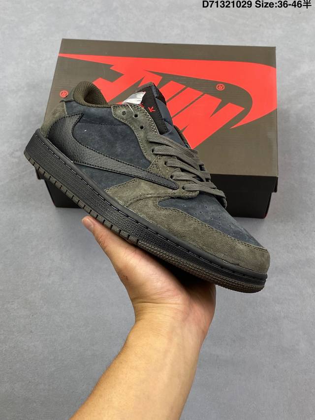 Company Grade: AJ1 Travis Scott X Air Jordan 1 "Reverse Mocha" Low-Top Basketbal