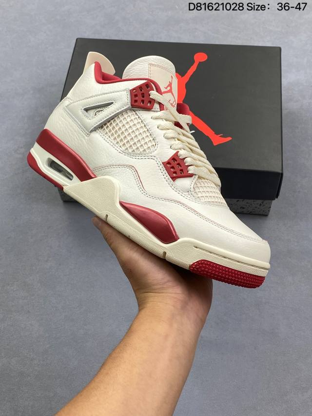 Genuine Nike Air Jordan 4 Retro, Michael Jordan AJ4 Mid-Top Retro Casual Sports