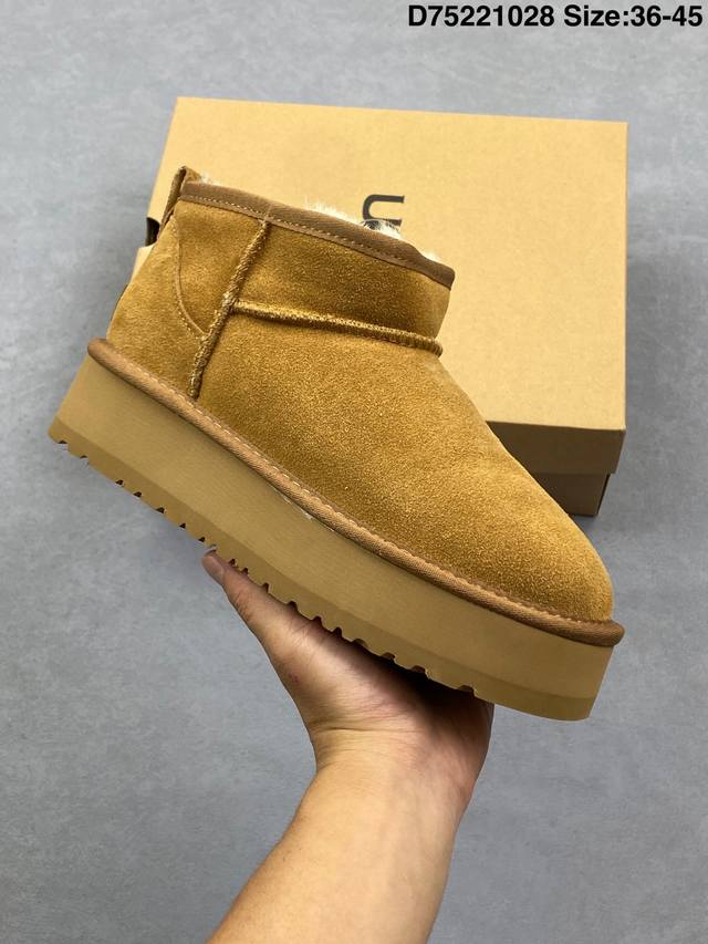 Authentic Ugg Dakota Comfortable Soft Stylish Wear-resistant Height-increasing W