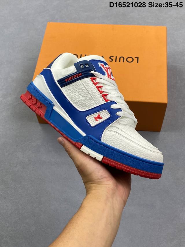 Lv Arch Light Sneaker, Casual Sports Culture Versatile Basketball Sneakers. Size