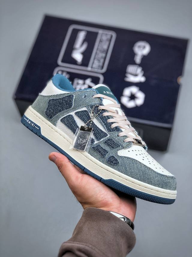 H Amiri Skeleton High Sneakers - Low-top, Los Angeles Streetwear King, High-end