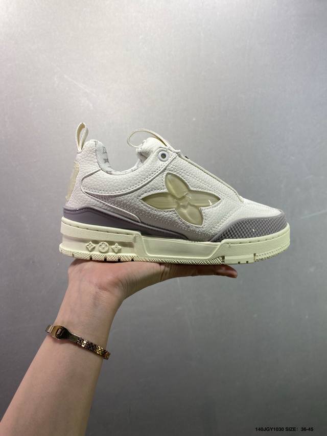 Louis Vuitton Lv Trainer sneakers, latest colorway, basketball style sneakers. D