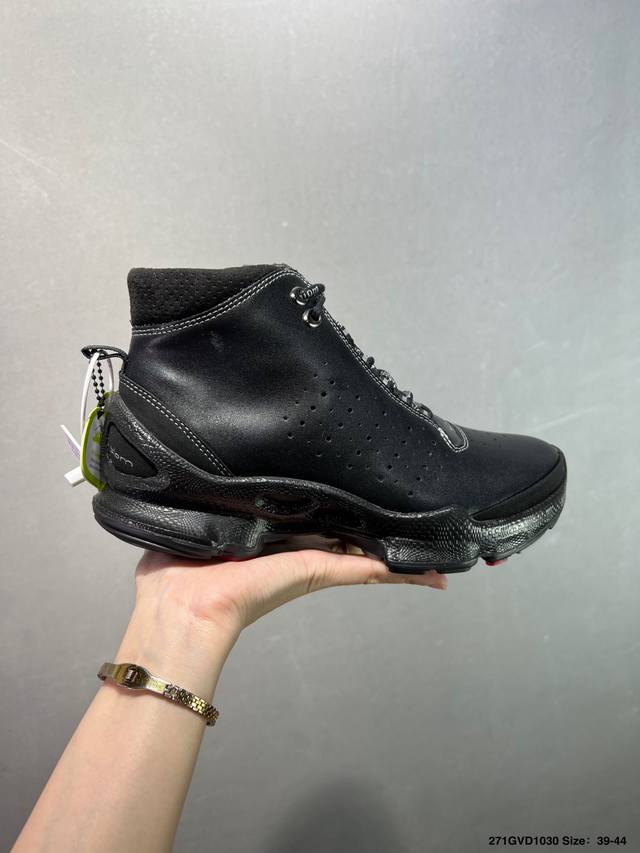 Company-grade Ecco running shoes, genuine leather, breathable, casual, non-slip,