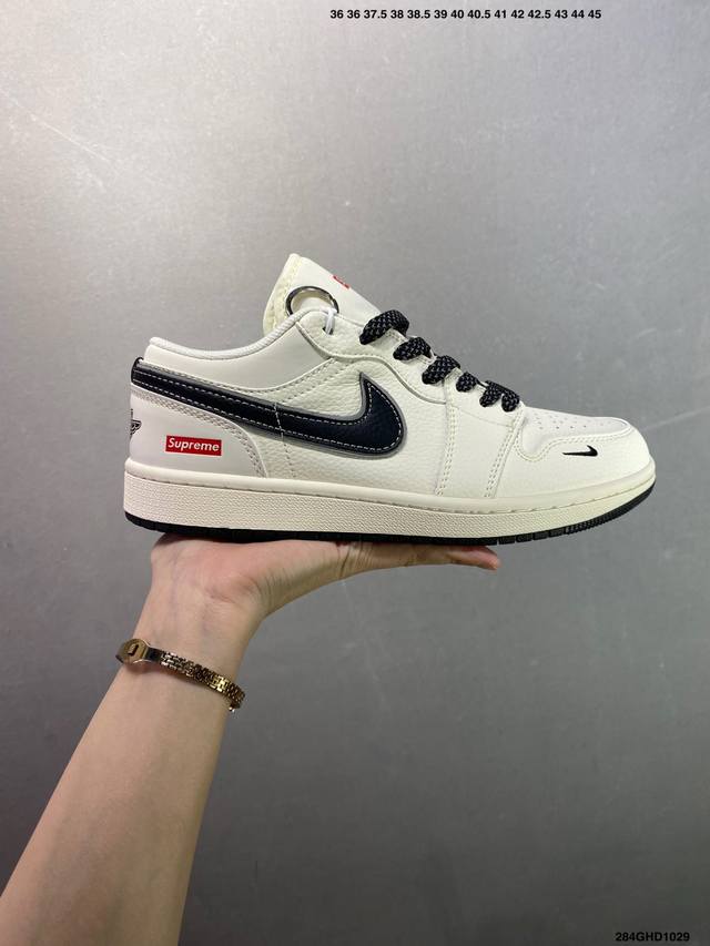 Company Grade Air Jordan 1 Low Og "High-End Custom" Made with original factory c