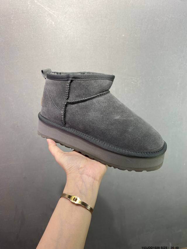 Ugg Versatile Item Ugg Autumn/Winter Sheepskin Snow Boots The entire shoe uses t