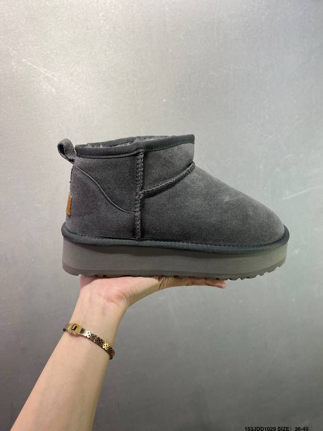 Ugg Versatile Item Ugg Autumn/Winter Sheepskin Snow Boots The entire shoe uses t