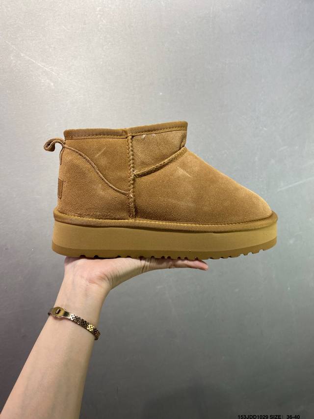Ugg Versatile Item Ugg Autumn/Winter Sheepskin Snow Boots The entire shoe uses t