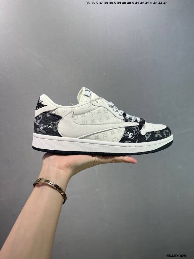 AJ1 Travis Scott X Air Jordan 1 "Reverse Mocha" AJ1 Ts Lightning Collaboration L