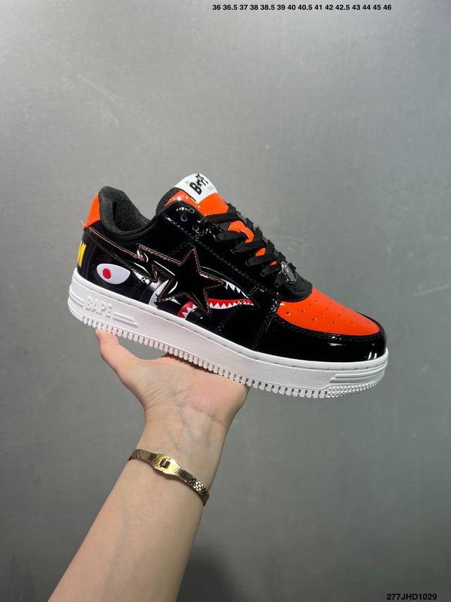 Bapestatolow Celebrity Style Ape Head Classic Low-Top Sports Casual Sneakers The