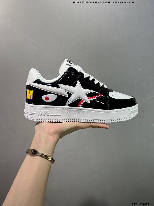 Bapestatolow Celebrity Style Ape Head Classic Low-Top Sports Casual Sneakers The