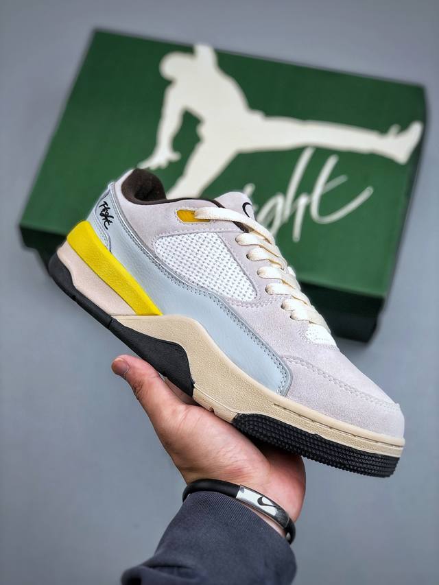 Nike Jordan Flight Court Low-top Retro Basketball Shoes with Anti-slip and Durab