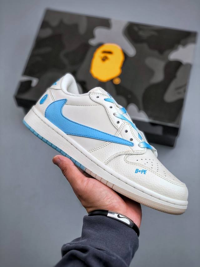 Travis Scott X Fragment Design X Jordan Air Jordan 1 Low Og Sp Bape Collaboratio