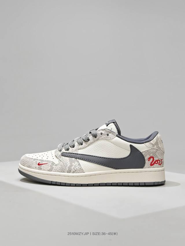 Special Offer! Travis Scott X Jordan Air Jordan 1 Low Og AJ1 Reverse Swoosh Coll