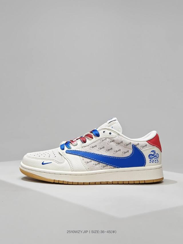 Special Offer! Travis Scott X Jordan Air Jordan 1 Low Og AJ1 Reverse Swoosh Coll