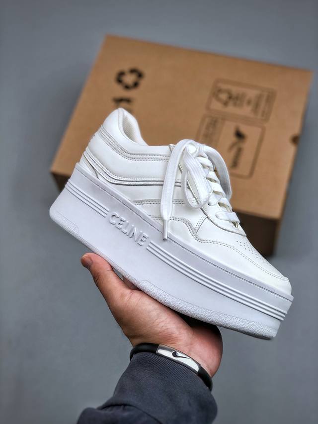 2025 Celine Platform White Sneakers! A favorite of Liu Wen, Yang Mi, and Lisa, t