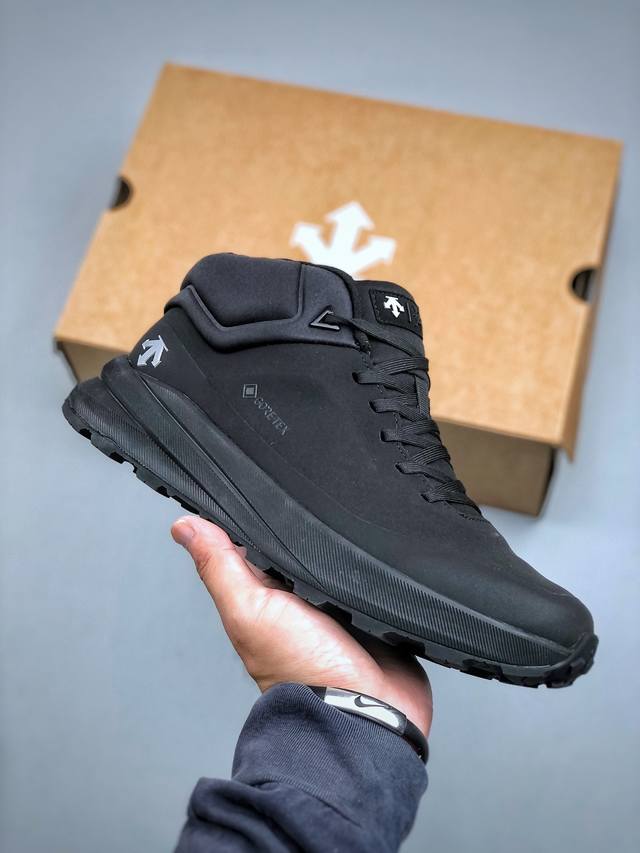 Genuine Descente Lightweight Cushioning Leather Upper, Stylish Casual Sports Sho