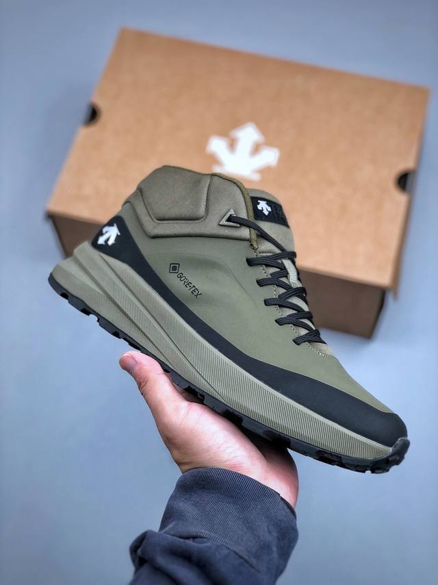 Genuine Descente Lightweight Cushioning Leather Upper, Stylish Casual Sports Sho