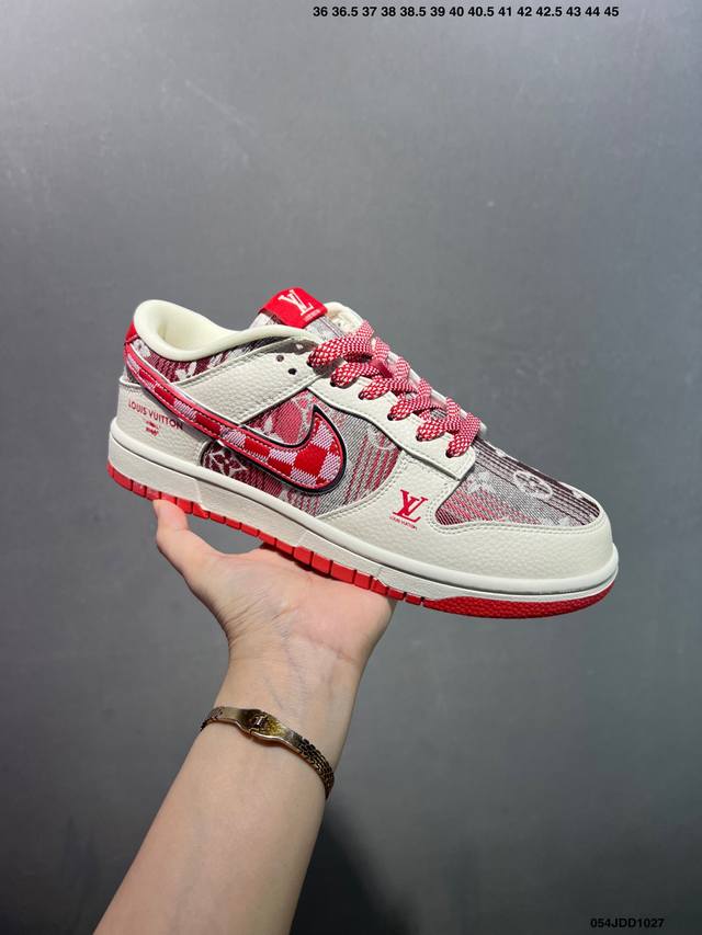Nike Dunk Low Retro 'DIY High-End Custom' Nike Low-Top Casual Sports Sneakers. M